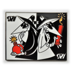 Spiy vs Spy MAD Cartoon 80er Jahre Anstecknadel