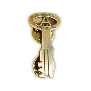 Folger Adam Prison Jail Cell Key Mini Replica Lapel Pin