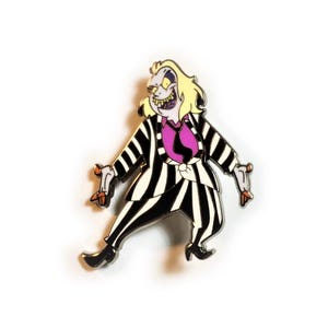 IT'S SHOWTIME!! The Ghost with the Most Cartoon 80s Lapel Pin
