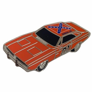 General Lee Anstecknadel – 80er Jahre Emaille Pin – Anstecknadel aus Emaille – Retro Popkultur Geschenk – Herzöge von Hazzard