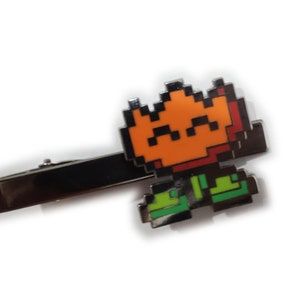 Super Mario World Fire Flower-dasspeldclip – Pixel Power-Up Gamer-accessoire