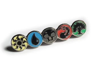 MTG Mana Symbol TCG Hat Jacket Vest Tie Tack Lapel Pin