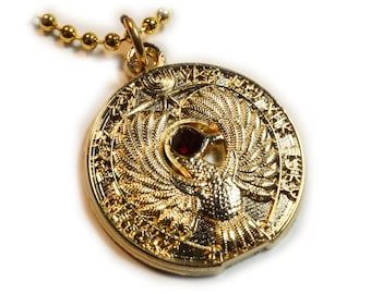 Raiders of the Lost Ark Indiana Jones Staff of Ra Miniature Charm Pendant Necklace with Chain