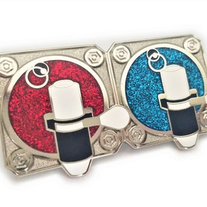 Icee Slushee Machine Cherry Blueberry Drink Lapel Pin