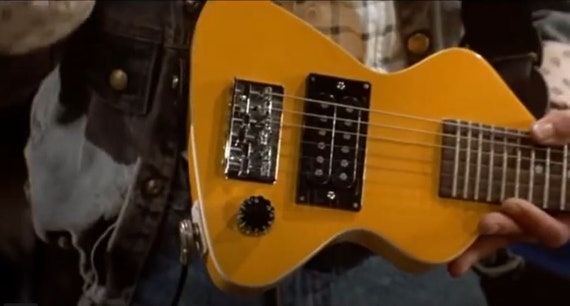 Back to the Future Marty Mcfly Yellow Chiquita Guitar Enamel