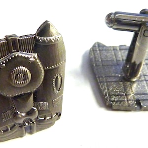 Rocketeer Jetpack Steampunk Comic Suit Wedding Work Cufflinks Cuff Links Set