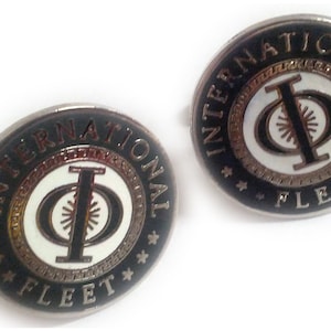 Enders Game International Fleet Logo Suit Wedding Work Cufflinks Cuff Links Pair