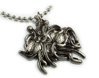 Flying Spaghetti Monster FSM Charm Pendant Necklace with Chain