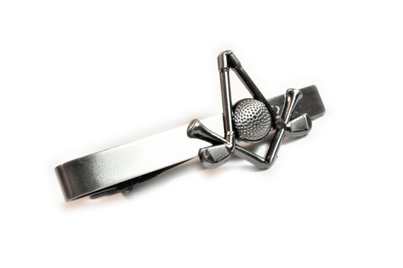 Golf Freemason Masonic Mashup Tie Bar Clip & Cuff… - image 3