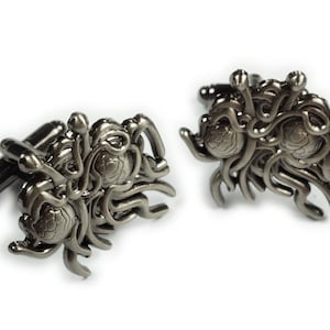 Flying Spaghetti Monster Cufflinks – FSM Pastafarian Wedding Gift, Funny Atheist Jewelry, Science Humor Accessory, Noodly Novelty
