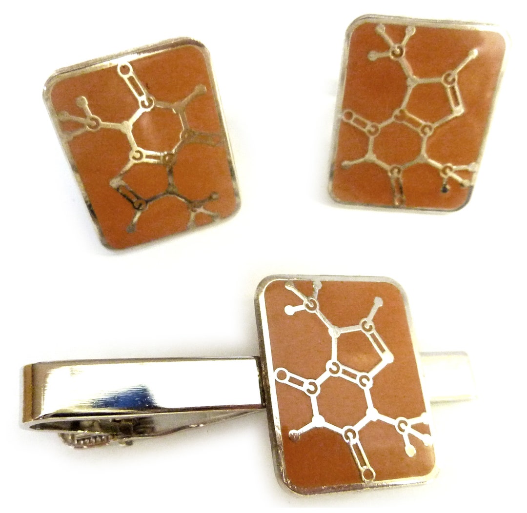 Chocolate Molecule Chemistry Science Wedding Suit Tie Bar Clip