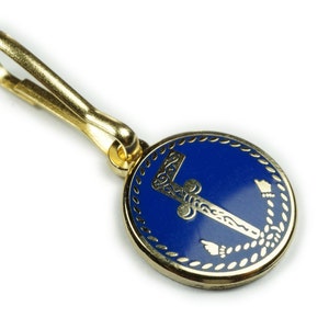 Tubal Cane Two Ball Cain Freemason Masonic Charm Zipper Pull Clip