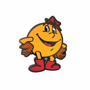 Pacman Pac-Man 80's Cartoon Toy Hat Jacket Tie Tack Lapel Pin