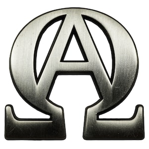 Alpha Omega Bible Christian God Jesus Christ Biker Hat Jacket Tie Tack Lapel Pin