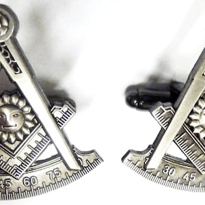 Past Master Mason Freemason Cufflinks Cuff Links Pair