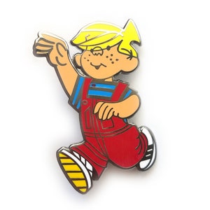 Dennis the Menace 80's Cartoon Toy Hat Jacket Tie Tack Lapel Pin