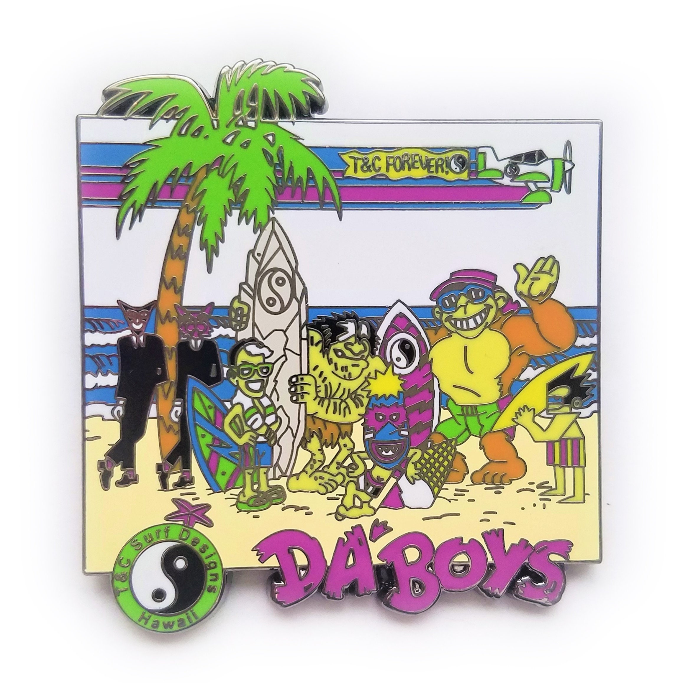 T&C Surf Hawaiian Da Boys Thrilla Gorilla Lapel Pin - Etsy T&C Surf Hawaiian Da Boys Thrilla Gorilla Lapel Pin - Etsy