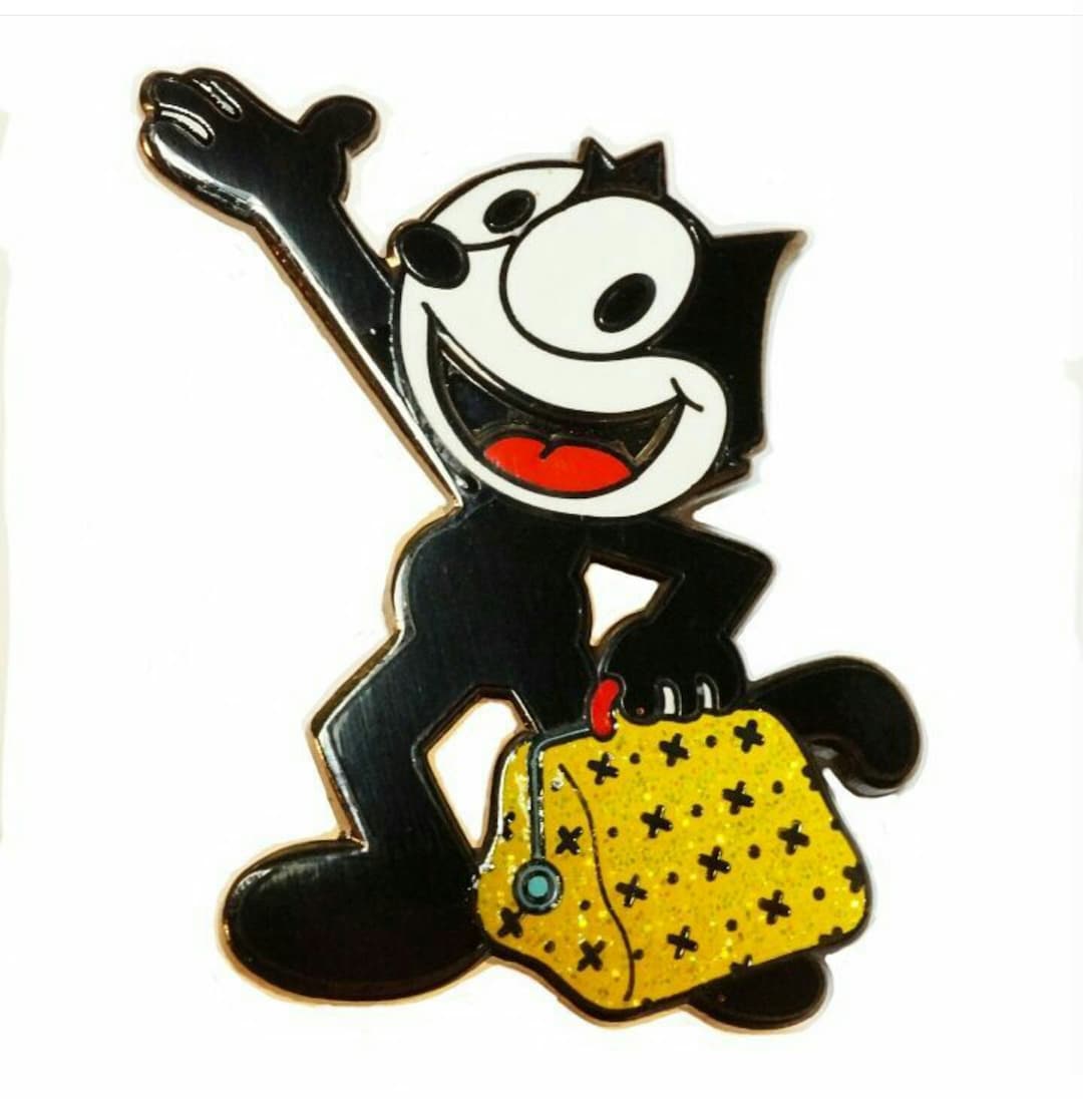 Felix the Cat and His Bag of Magic Tricks Hat Jacket Tie Tack Lapel Pin