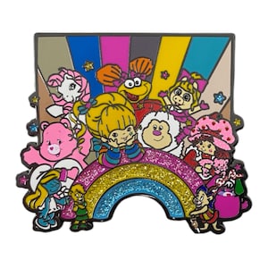 80s Girl Power Saturday Morning Cartoons Jumbo Lapel Pin