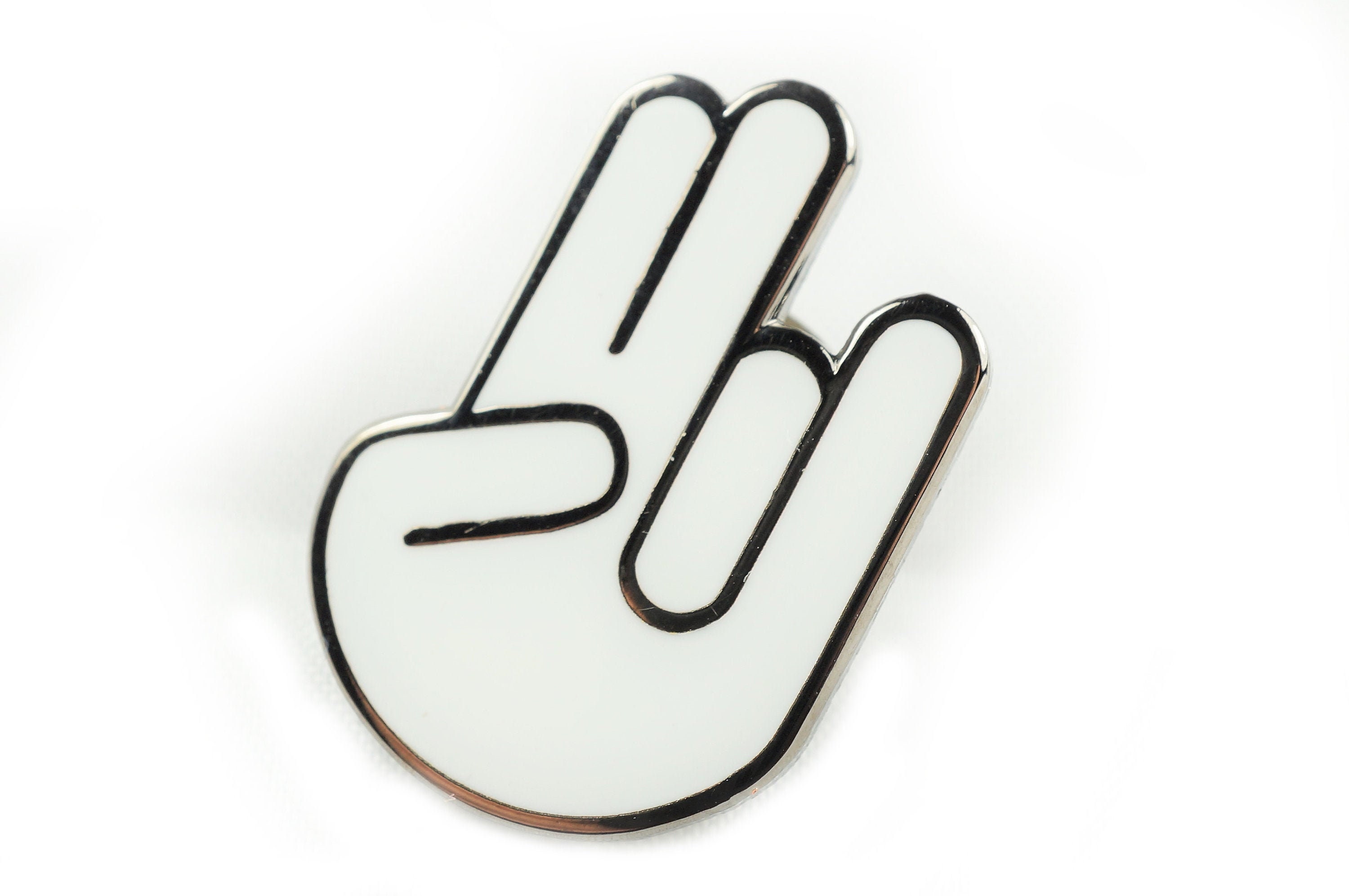 Shocker Two in the Pink One in the Stink Hand Gesture Lapel ...
