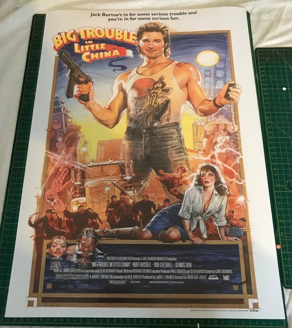 Big Trouble In Little China Movie Poster To A1 Sizes Etsy