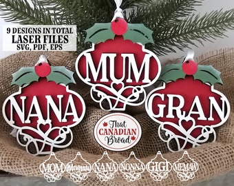 Arabesque Ornaments, files for lasers, EIGHT Plus 1 bonus, Matriarch bundle, ornament laser file,