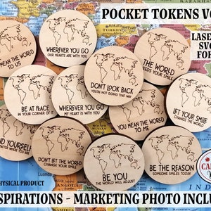 TASCHEN TOKEN Vol 7 , Pocket Hugs, 12 Token, Affirmation, Reassurance, Inspirational, Genesung, Sucht, seelische Gesundheit,