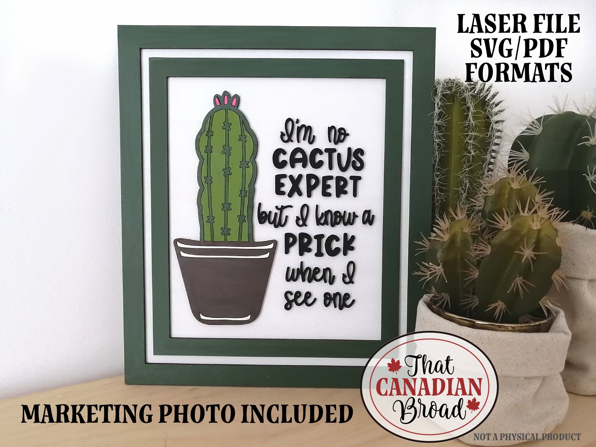 Cactus Expert Sign, Laser File, Marketing Photo Included, SVG & PDF  Formats, Digital File - Etsy