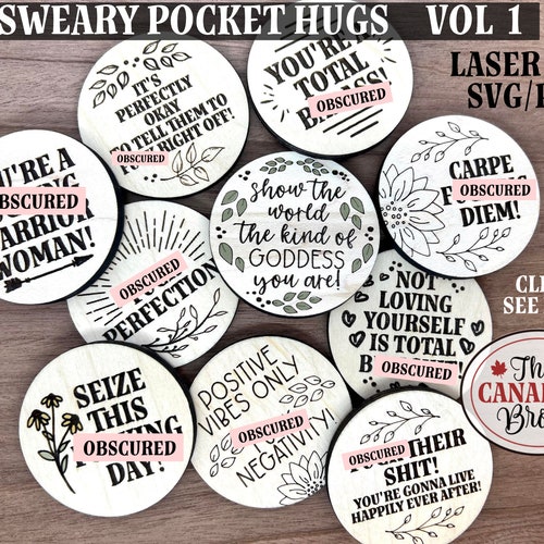 POCKET TOKENS Vol 5 Pocket Hugs Set of 12 Affirmation - Etsy