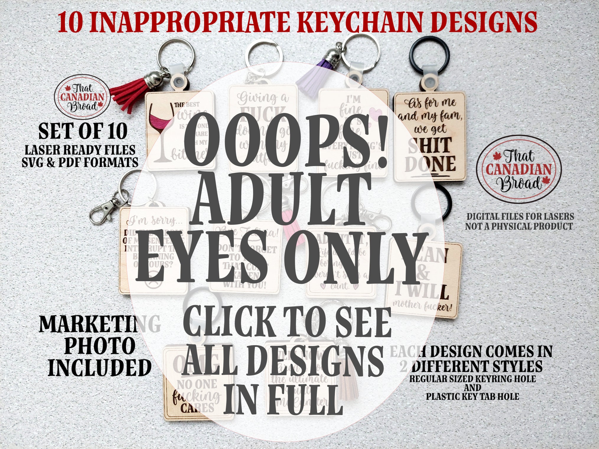 Inappropriate Keychains Vol 1 Adult Humour Adult Humor - Etsy