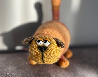 Adorable chat au crochet