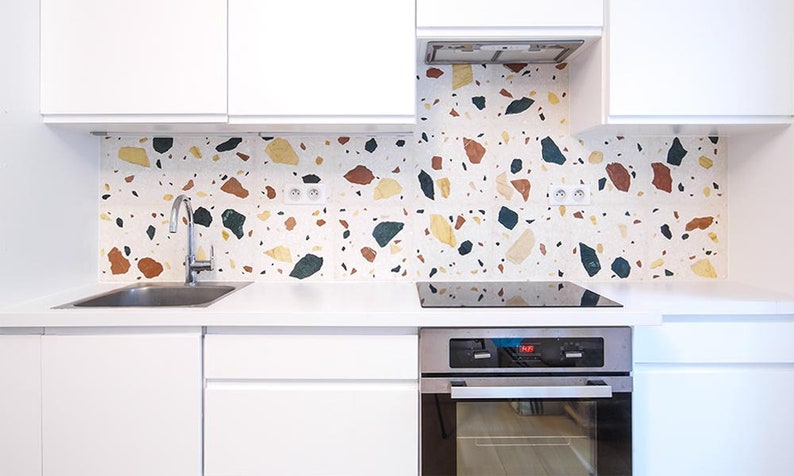 Modern Kitchen Terrazzo Countertops Wall Hangings for Luxury - Etsy