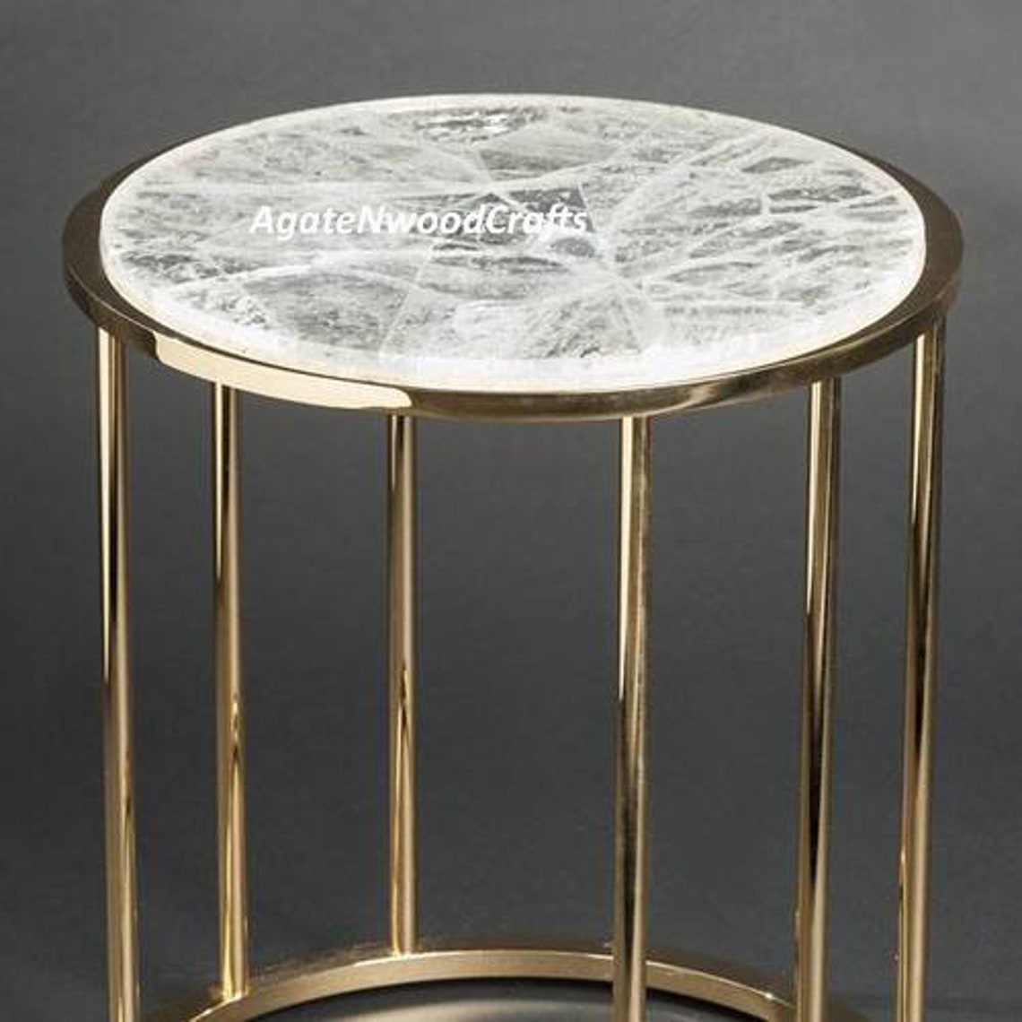 White Quartz Round Table Top Coffee Table Conference Table Etsy UK