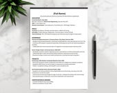 Mechanical Engineering Resume Template | ATS-Friendly, Editable Word CV (Digital Download)