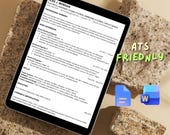 Electrical Engineer Resume Template | Word & Google Docs | ATS Friendly | Includes Resume Glossary