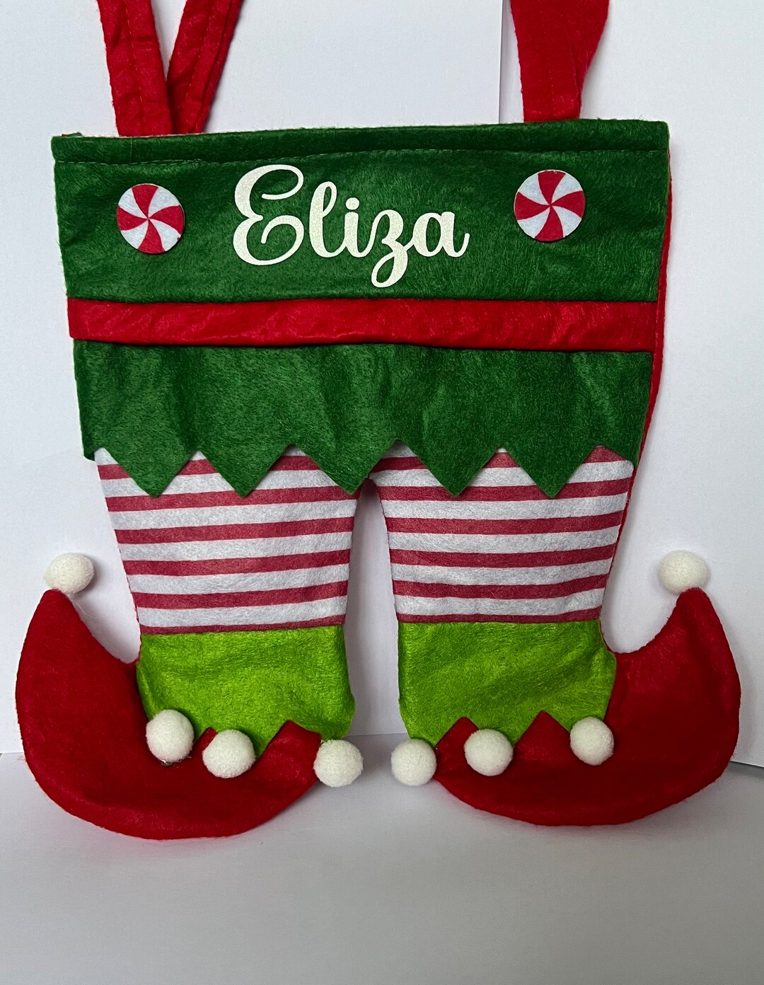 Elf Pant Stocking Christmas Stocking Kids Treat Bag Elf Etsy elf-pant-stocking-christmas-stocking-kids-treat-bag-elf-etsy