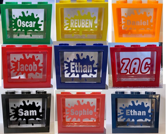 Building Block Piggy Bank Kids 