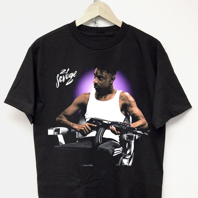 Discover 21 SAVAGE T-SHIRT rap tee tour concert