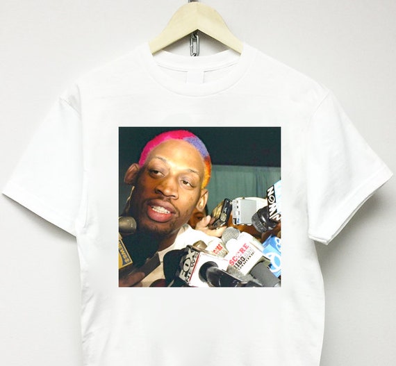 Dennis rodman t shirt vintage Clearance