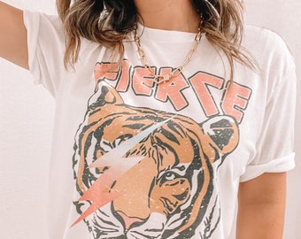 Womens tiger graphic tee Clearance
