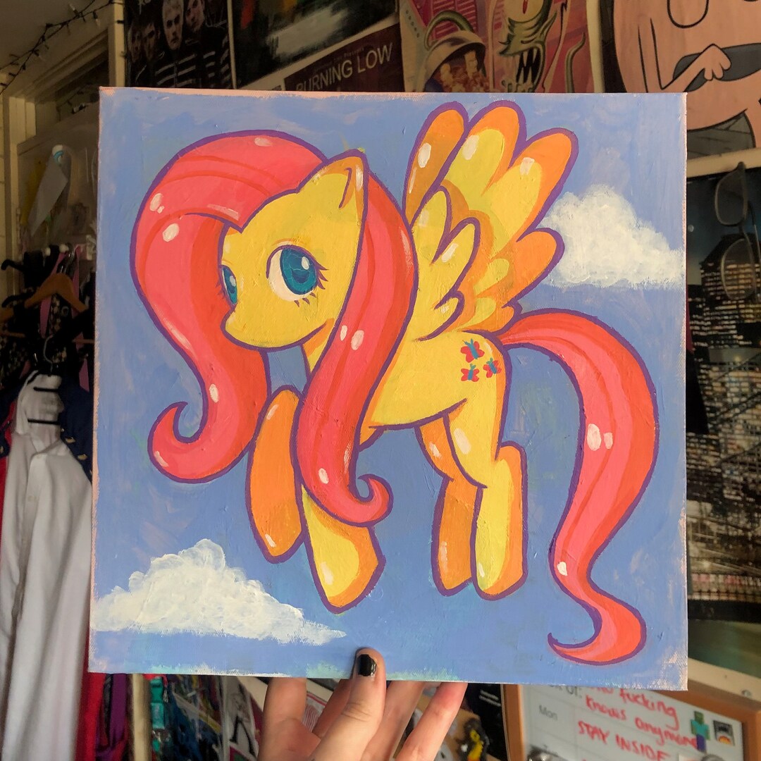 Fluttershy My Little Pony Painting Canvas - Etsy