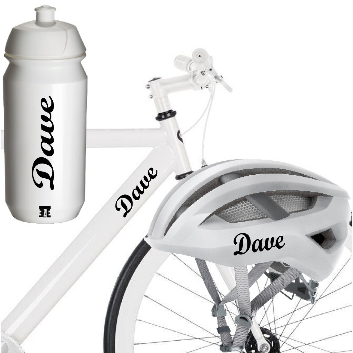 Personalised Custom Bike Name Decal Stickers Bicycle Name Etsy