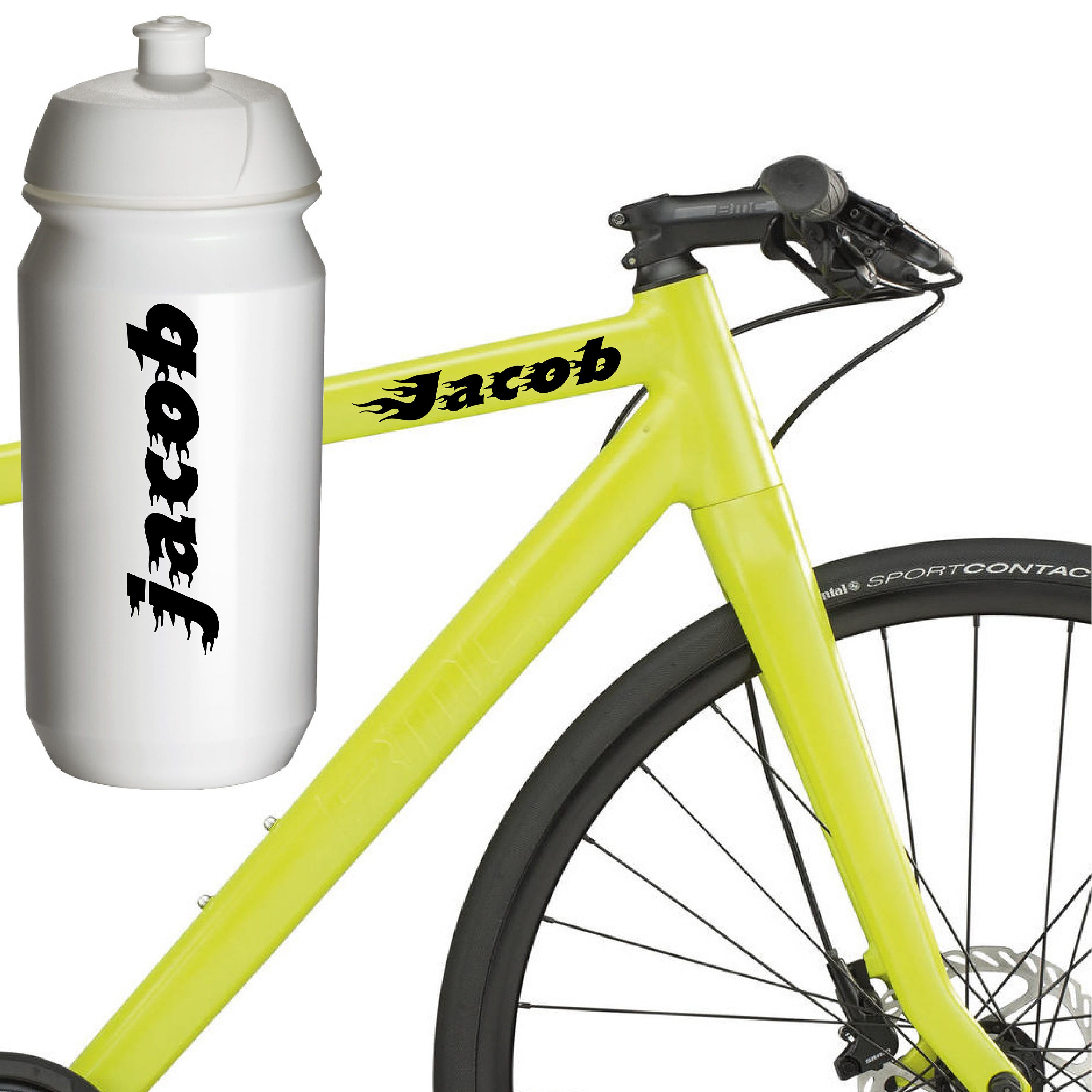 Personalised Custom Bike Name Decal Stickers Bicycle Name Etsy