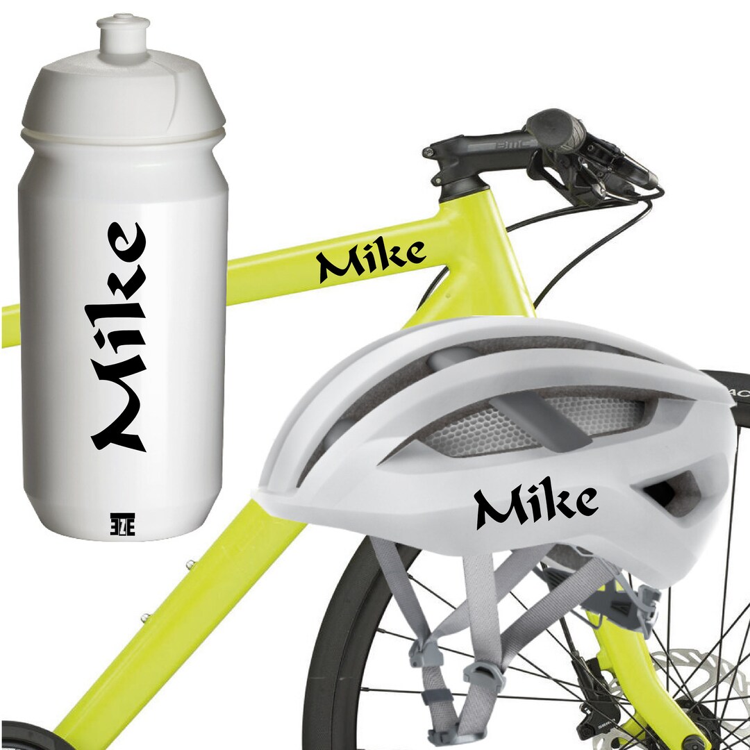 Personalised Custom Bike Name Decal Stickers, Bicycle Name Stickers