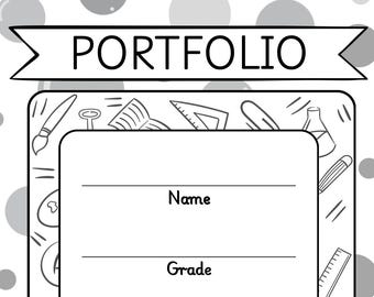 Homeschool Portfolio (Black And White)