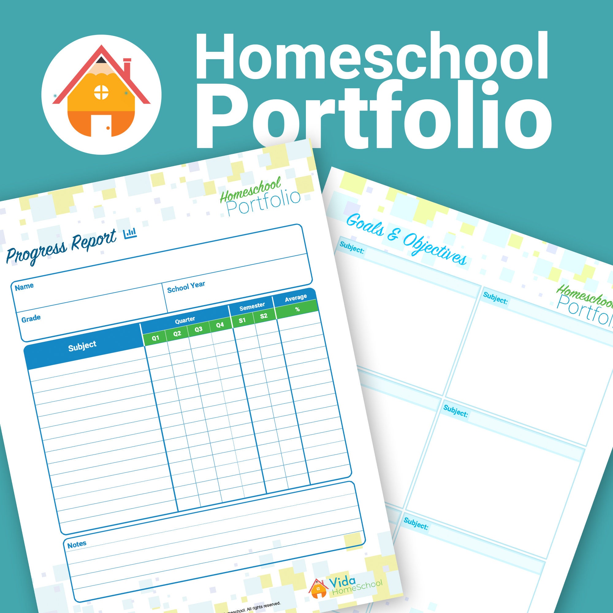 Homeschool Portfolio Etsy