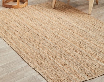 Massief jute gevlochten vloerkleed handgeweven natuurlijke vezels Boho minimalistische woonkamer slaapkamer woondecoratie