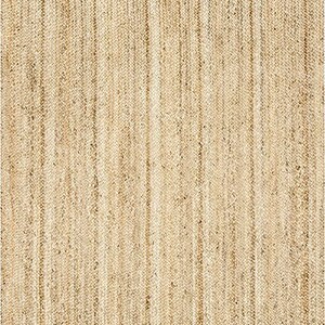 May include: A natural fiber rug with a woven texture in a light beige color.