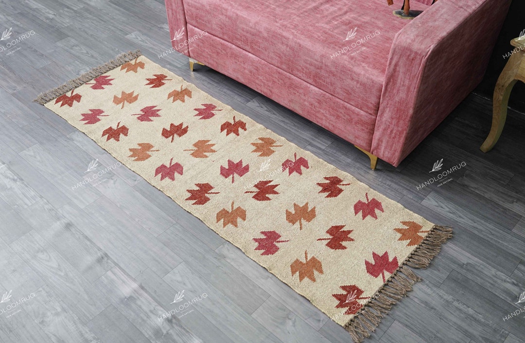 Indian Hand Braided Jute Rug Braided Rug Woolen Jute Rug Home Decor ...
