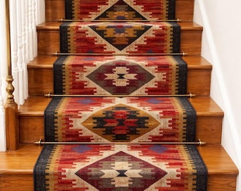 Custom Stair Runner Rug – Handmade Wool Kilim Runner UK